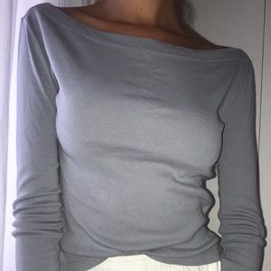 brandy melville grey long sleeve top